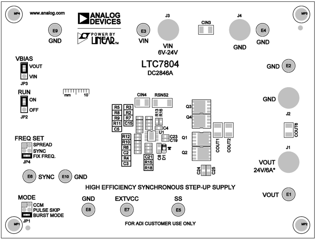 机械图纸 - Analog Devices Inc. 用于LTC7804的DC2846A演示电路