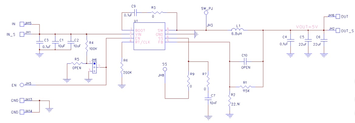 原理图 - Diodes Incorporated AP64352QSP-EVM 评估板