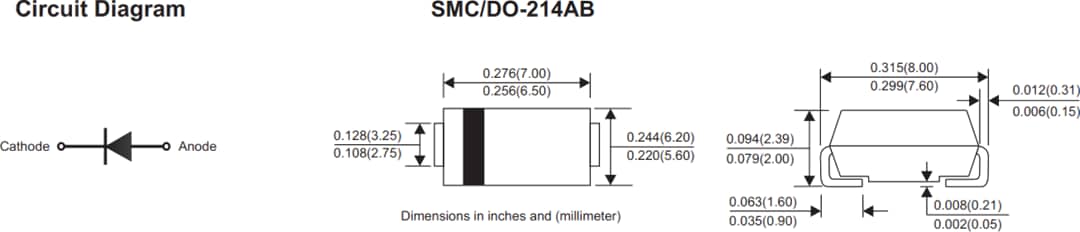 Comchip Technology RS3xC-HF Fast Recovery Rectifiers