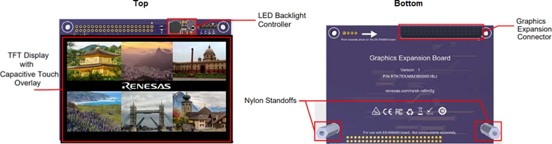 Renesas Electronics EK-RA6M3G RA6M3用图形评估套件