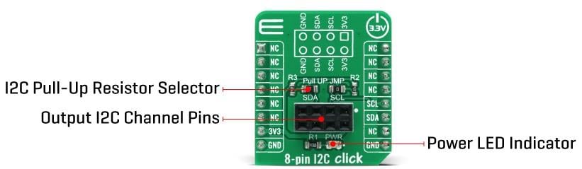 Block Diagram - Mikroe 8-Pin I2C Click