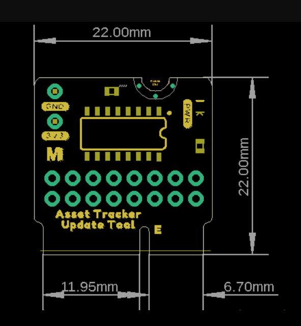 Mechanical Drawing - SparkFun MicroMod Update Tool (DEV-17725)