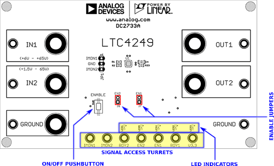 机械图纸 - Analog Devices Inc. DC2733A LTC4249演示系统