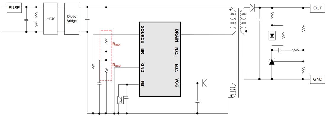 应用电路图 - ROHM Semiconductor BM2P064EF/BM2P104EF/BM2P134EF直流/直流转换器