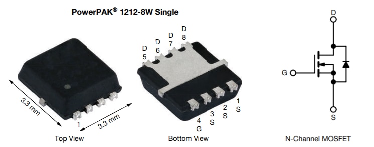 Vishay / Siliconix SQS486CENW汽车用N沟道40V TrenchFET® MOSFET