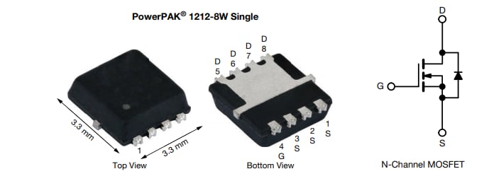 Vishay / Siliconix SQS660CENW汽车用N沟道60V MOSFET