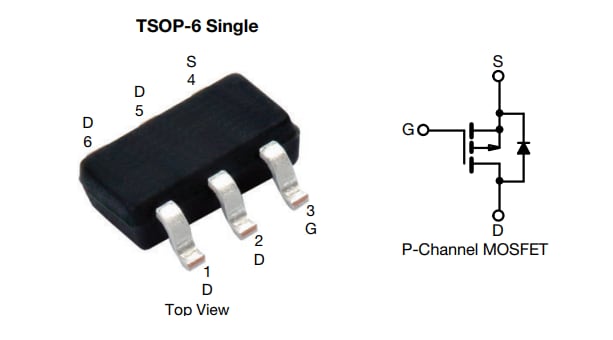 Vishay / Siliconix Si3129DV P沟道80V (D-S) MOSFET