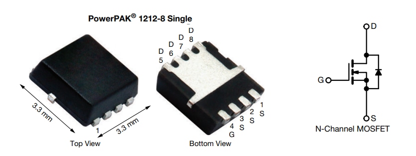 应用电路图 - Vishay / Siliconix SiS176LDN N沟道70V (D-S) MOSFET