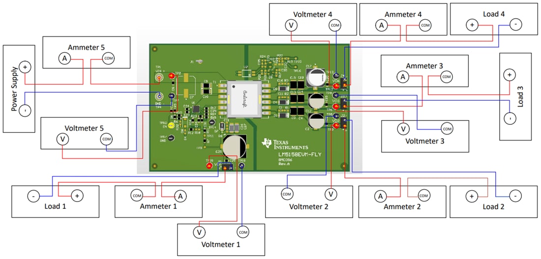 机械图纸 - Texas Instruments LM5158EVM-FLY转换器评估模块