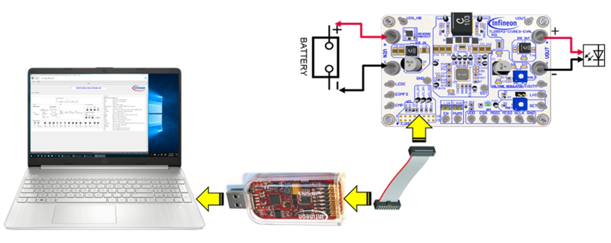 Infineon Technologies TLD5542-1IVREG-EVAL评估板