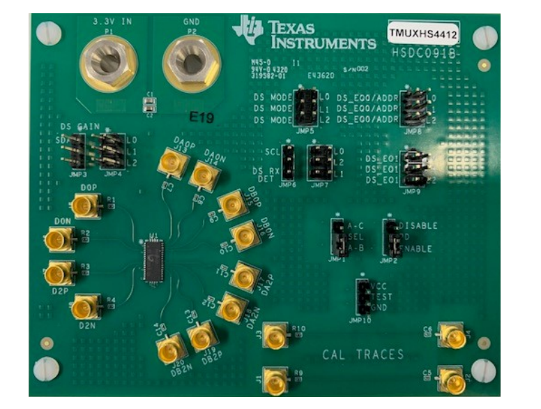 应用电路图 - Texas Instruments TMUXHS4412EVM评估模块