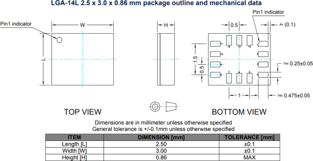 STMicroelectronics LSM6DSO32XTR iNEMO惯性模块