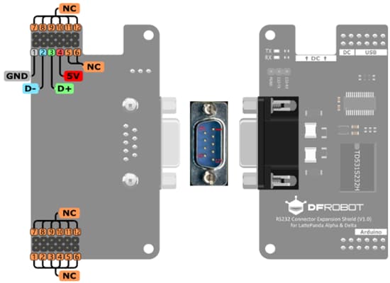 Schematic - DFRobot RS232 Connector Expansion Shield