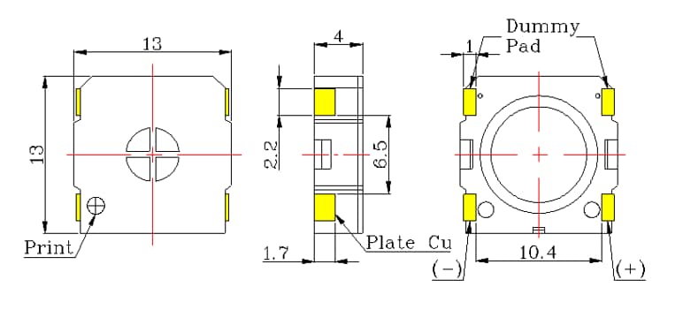 Advanced Acoustic Technology Corp. AKS-1308-1 Micro-Speaker