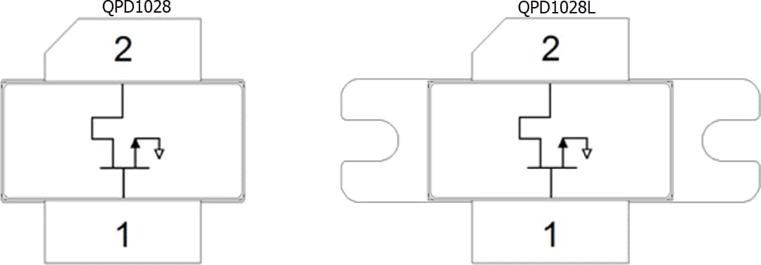 框图 - Qorvo QPD1028和QPD1028L 750W碳化硅基氮化镓晶体管