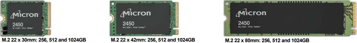 Micron 2450 NVMe®固态硬盘 (SSD)
