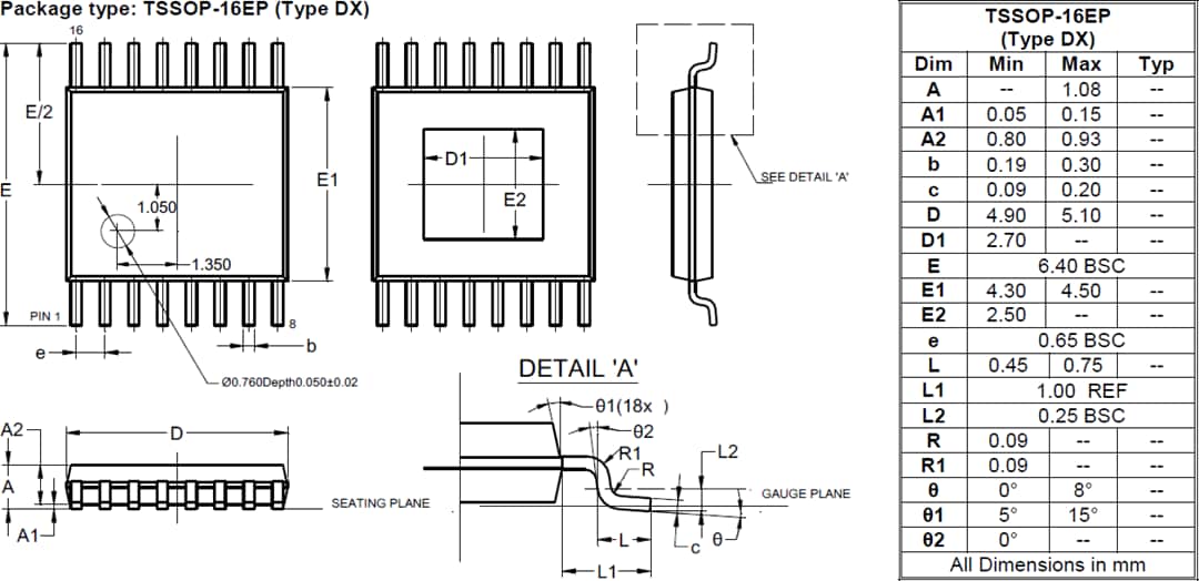 机械图纸 - Diodes Incorporated AL5873Q汽车LED驱动器