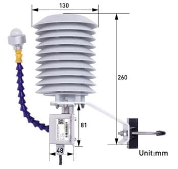 机械图纸 - Seeed Studio SenseCAP ORCH S 四合一天气传感器