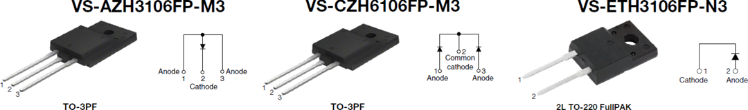 机械图纸 - Vishay 30 A 600 V FRED Pt®超高速整流器