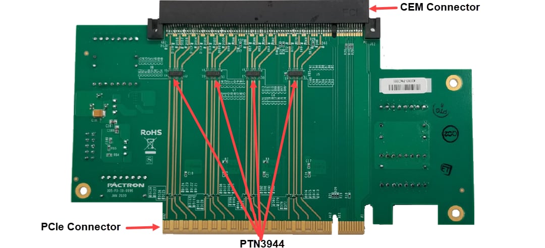 NXP Semiconductors PTN3944EVM-KIT PCIe 4线性均衡器评估板
