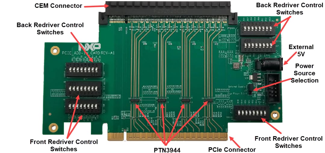 NXP Semiconductors PTN3944EVM-KIT PCIe 4线性均衡器评估板
