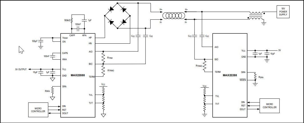 Analog Devices / Maxim Integrated MAX22288家用总线系统兼容收发器