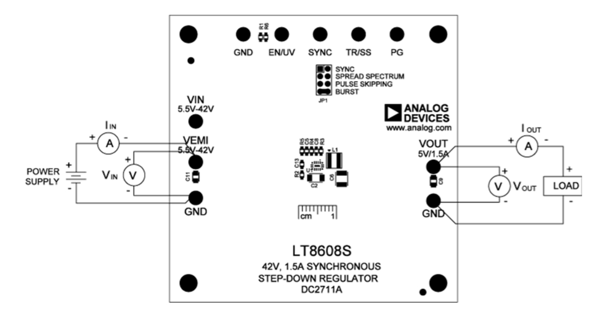 机械图纸 - Analog Devices Inc. DC2711A LT8608S用演示板