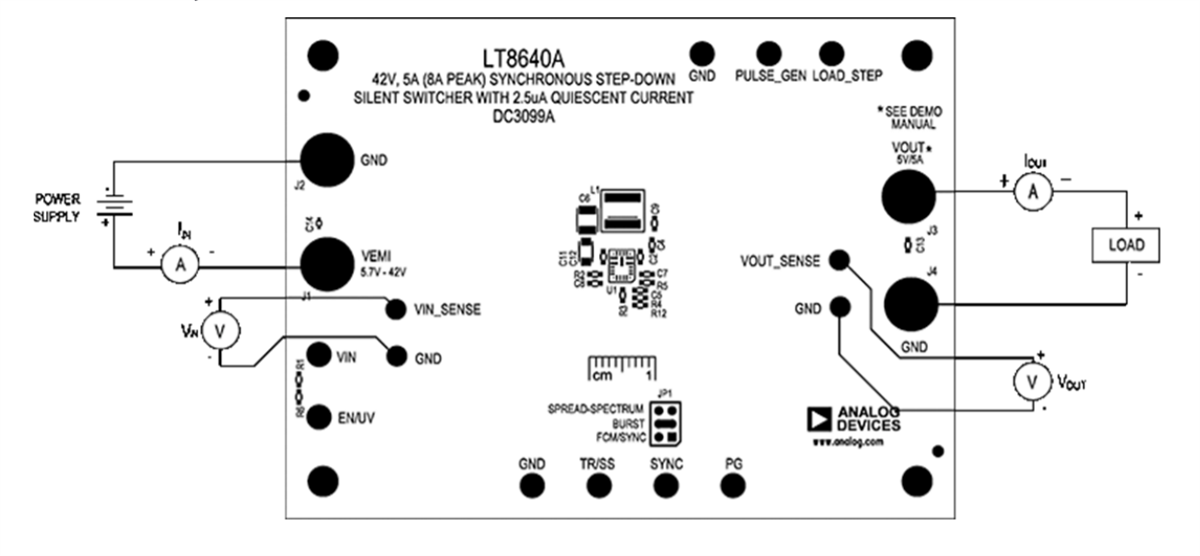 位置电路 - Analog Devices Inc. DC3099A LT8640A用演示板