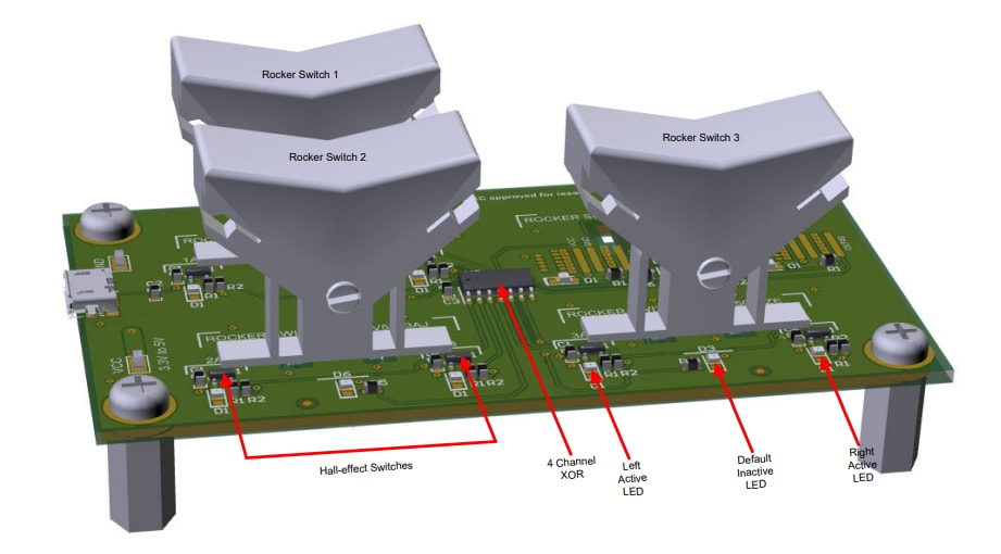 Texas Instruments HALL-HMI-ROCKER-EVM评估模块