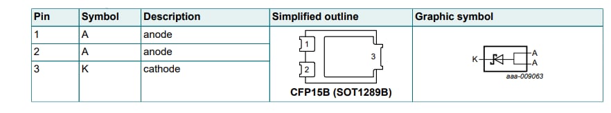 应用电路图 - Nexperia PMEG040Vx肖特基势垒整流器