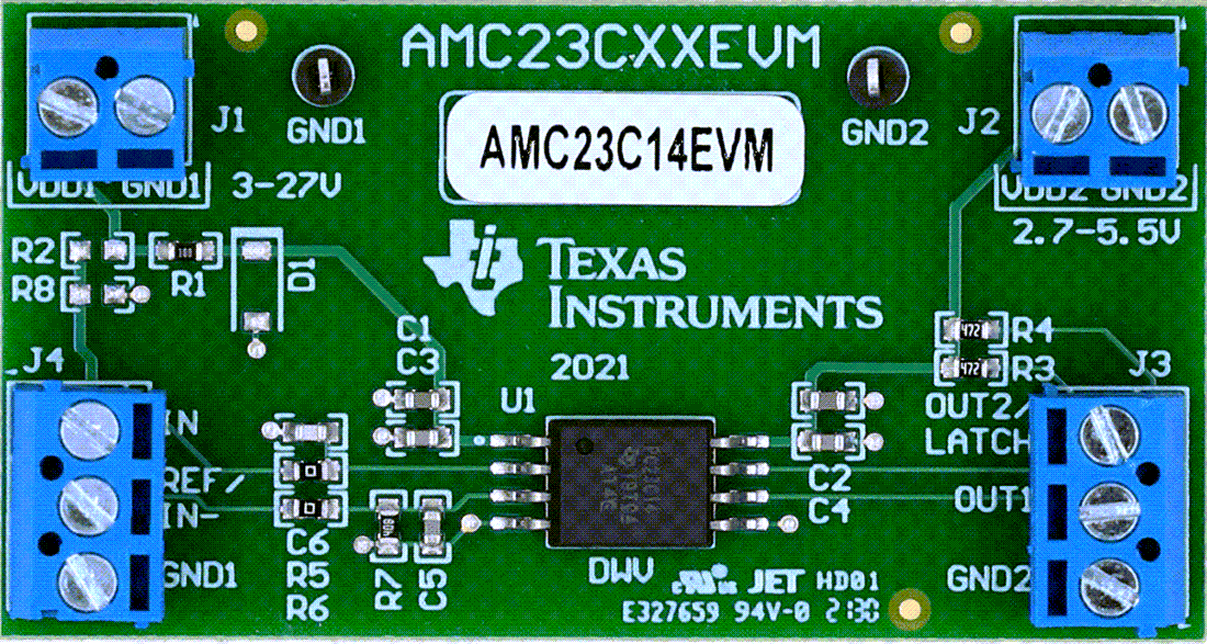 机械图纸 - Texas Instruments AMC23CxxEVM比较器评估模块