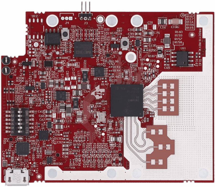 机械图纸 - Texas Instruments IWR6843LEVM传感器评估模块