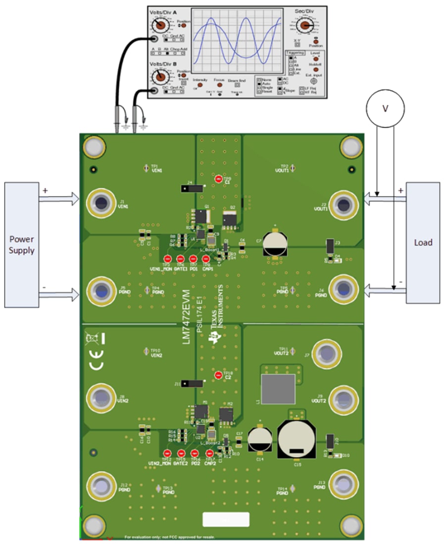 机械图纸 - Texas Instruments LM7472EVM控制器评估模块 (EVM)