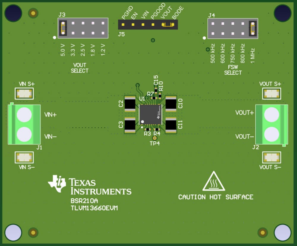 机械图纸 - Texas Instruments TLVM13660EVM电源模块评估模块