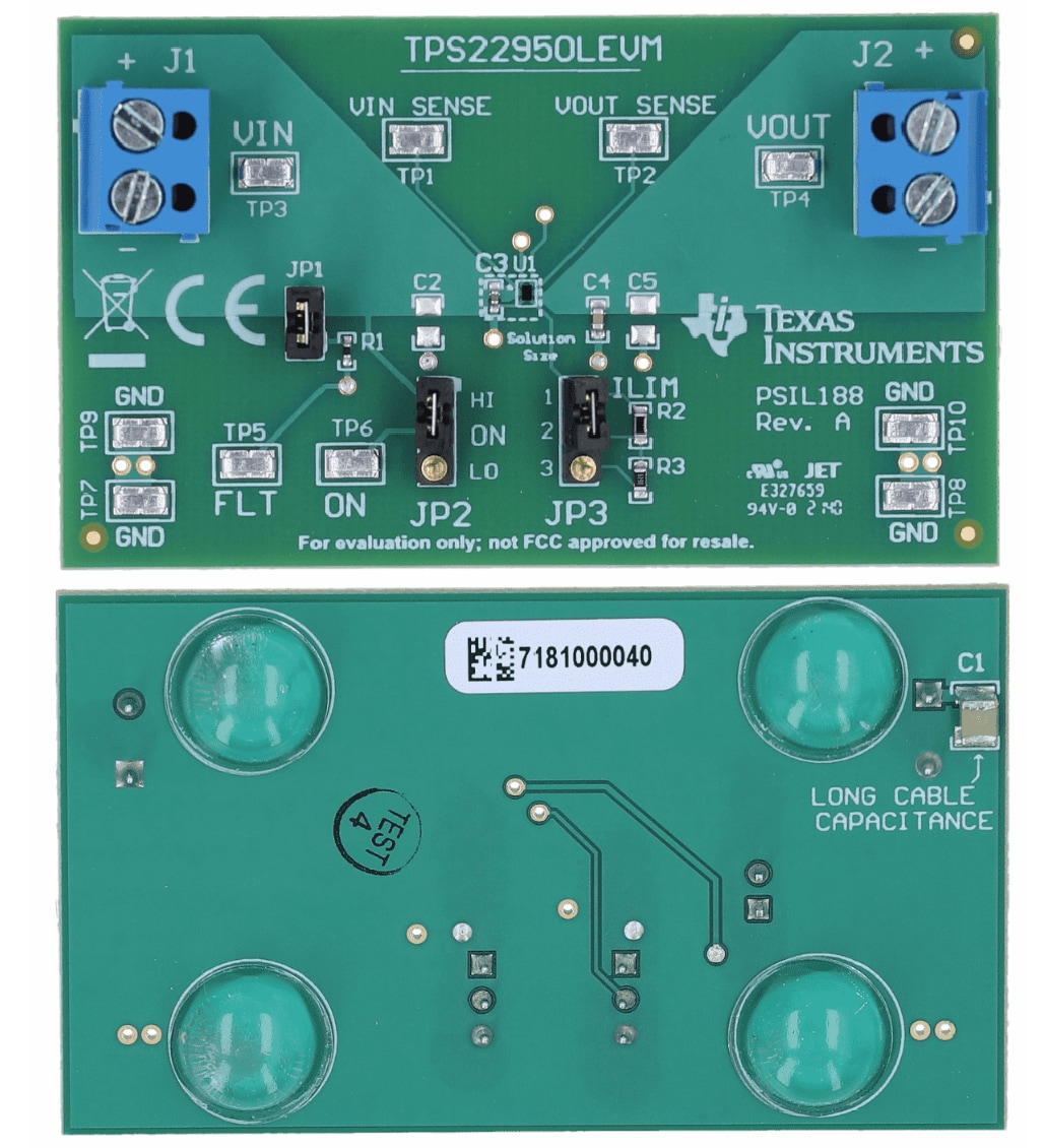 Texas Instruments TPS22950LEVM评估模块