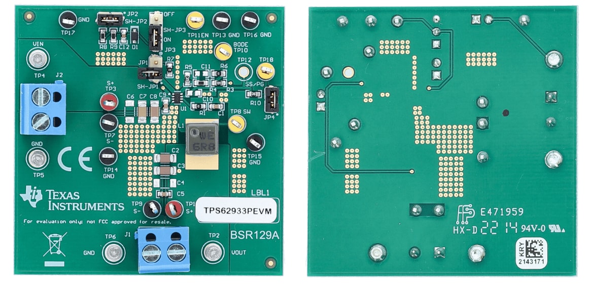 Texas Instruments TPS62933PEVM评估模块