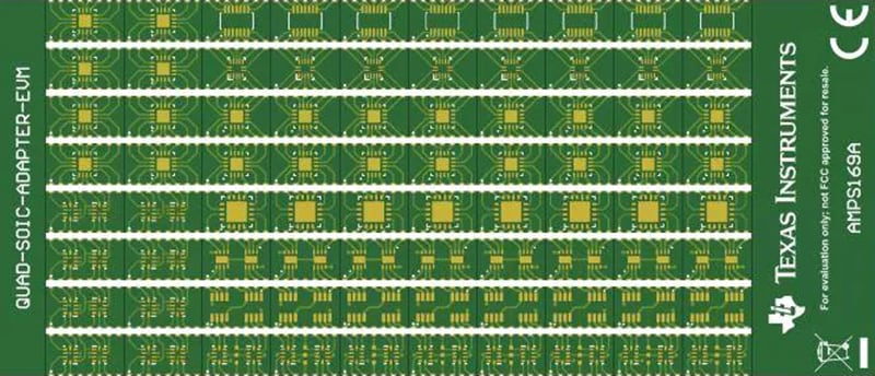 机械图纸 - Texas Instruments SURFACE-MOUNT-ADAPTER-EVM评估模块