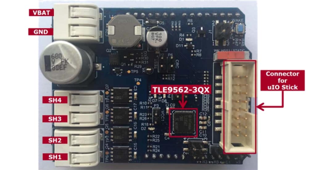 Infineon Technologies MOTIX™ DCSHIELD_TLE956X电机控制屏蔽