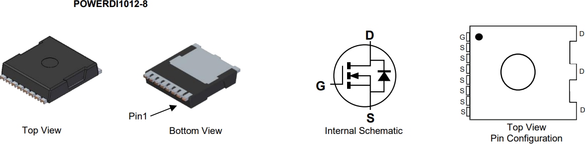 原理图 - Diodes Incorporated DMTH10H1M7STLWQ汽车增强模式MOSFET
