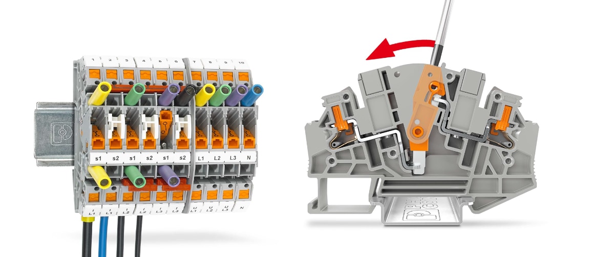 Phoenix Contact PTVME 6/S测试断开接线端子