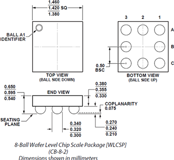 机械图纸 - Analog Devices Inc. ADA4505微功耗放大器