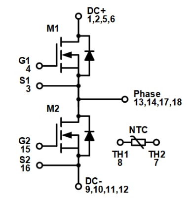 onsemi NXH020P120MNF1 SiC模块