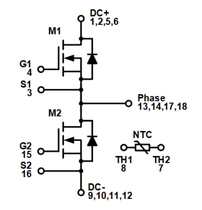 onsemi NXH040P120MNF1 SiC模块
