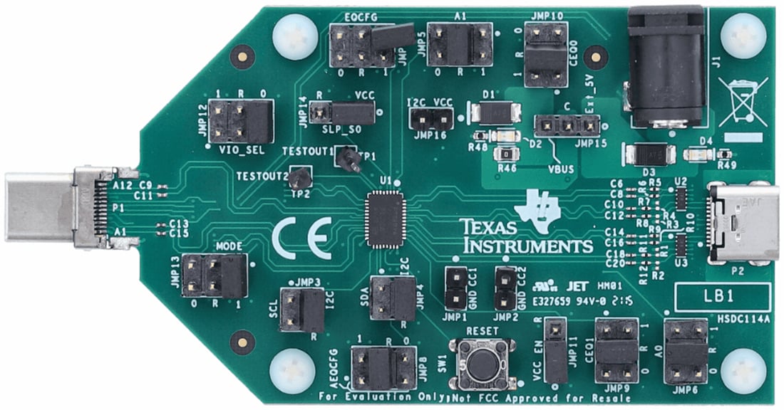 机械图纸 - Texas Instruments TUSB1104EVM转接驱动器评估模块