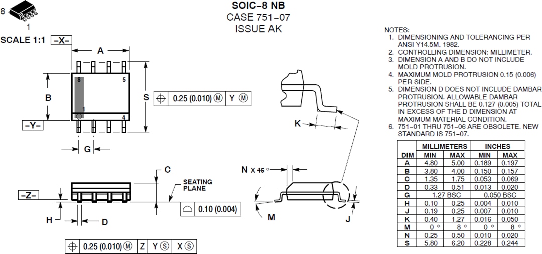 机械图纸 - onsemi NCP1623 CrM功率因数控制器