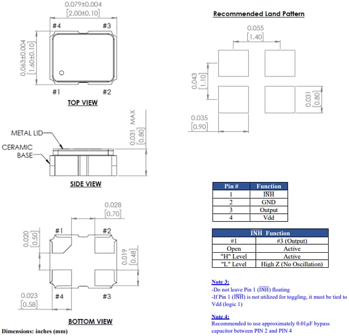 Abracon ASAKDVAIG 32.768kHz连续电压XO晶振