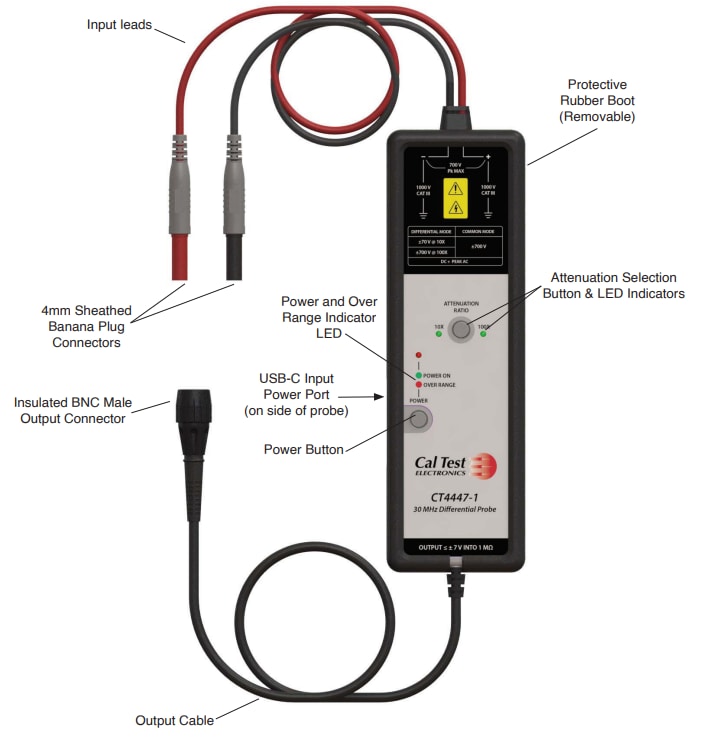 Cal Test Electronics CT4447 High-Voltage Differential Probes