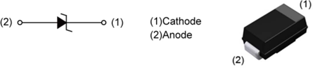 原理图 - ROHM Semiconductor PTZTF汽车用齐纳二极管