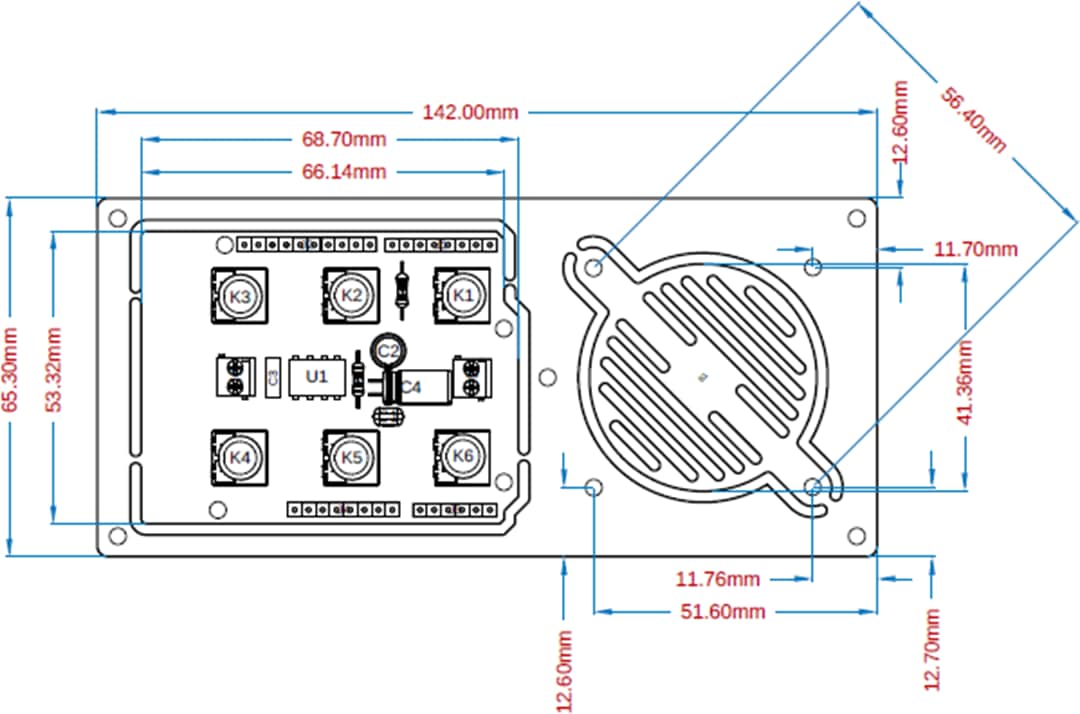 机械图纸 - Arduino Make Your UNO套件 (AKX00037)