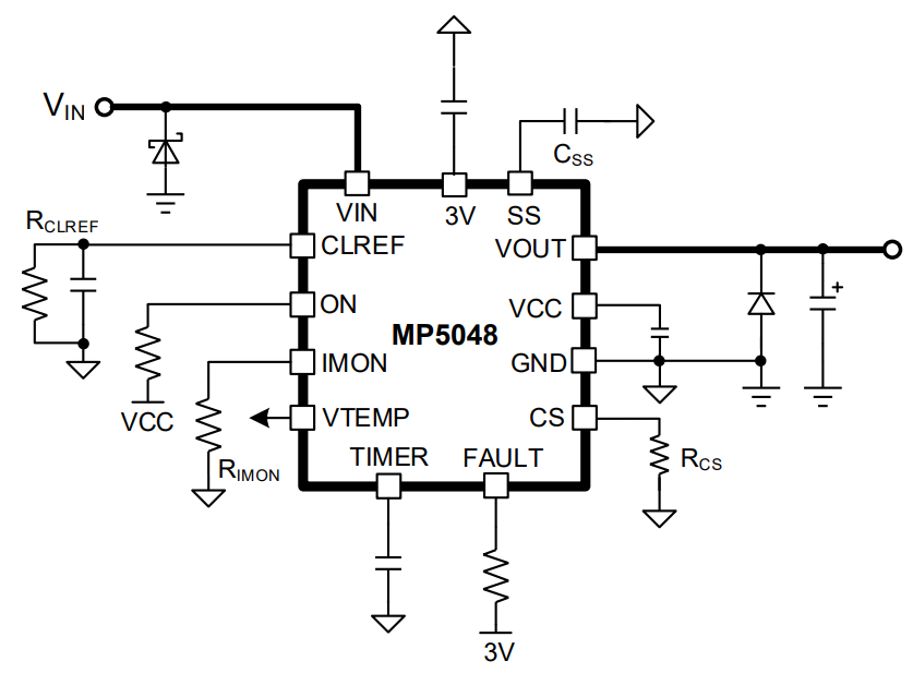 Monolithic Power Systems (MPS) MP5048 Hot-Swap Controller